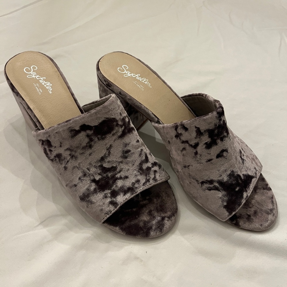 Seychelles Velvet Mules